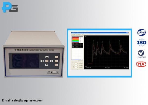 Cheap TP-X Multiplex Thermometer Environment Test Equipment With Software K Type Thermocouples for sale