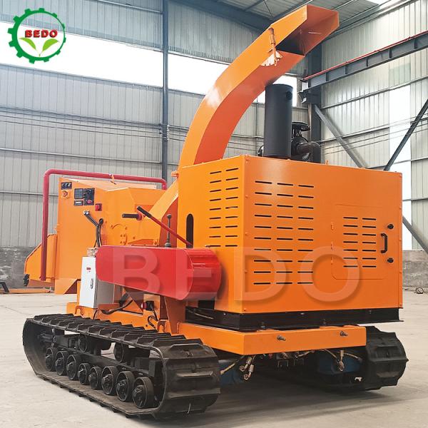 Cheap Crawler Wood Branch Wood Chipper Shredder Machine Diesel Engine 102HP for sale