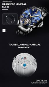 Best Analog Pointer Tourbillon Mechanical Watch Mens Mechanical Watches wholesale