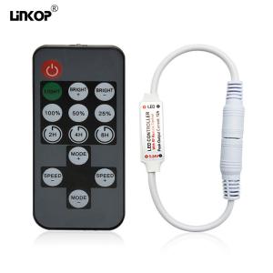 Best 14Key 12a Single Color Rf Led Controller With Dc Or 2 Pin Connection Mode wholesale