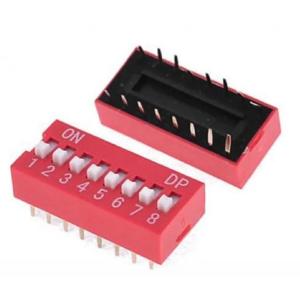 Best SPST 8 Position Through Hole DIP Switches SMT SMD 2.54mm Terminal Pictch wholesale