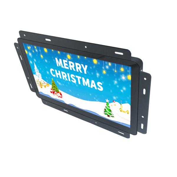 Cheap Multimedia Open Frame LCD Display Metal Housing Black Built - In Media Player for sale