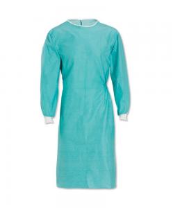 China Hospital Safety Disposable Medical Gowns , Eo Sterile Green Surgical Gown  on sale