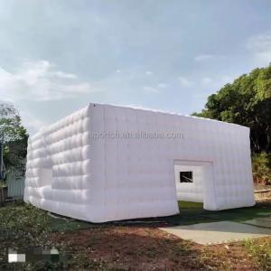 China White Inflatable Structures Exhibition Tent White Large Inflatable Show Cube Tent for Advertising Events on sale