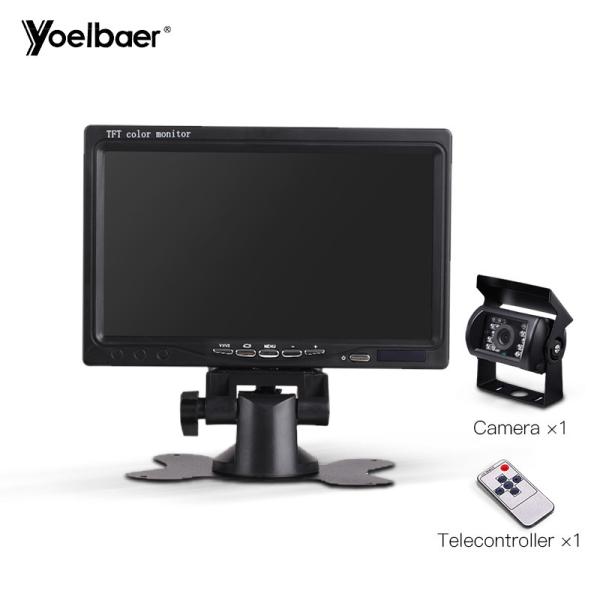 Cheap 7 Inch 12V 24V Vehicle Reversing Systems Stand Monitor Screen with Rear View Reverse Backup Camera for sale