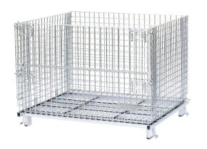 China Supermarket Griding  Wire Mesh Container Customized Color And Sizes on sale