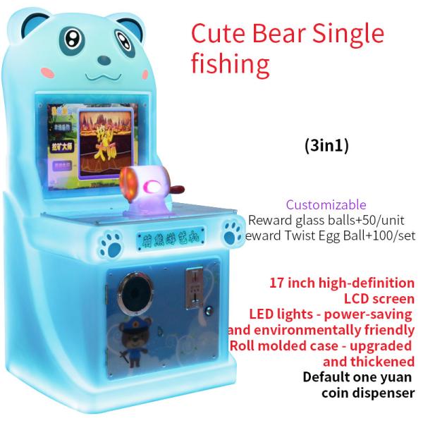Cheap Arcade Games Video Simulator Token Coin Push Operated Single player Fishing Game for sale