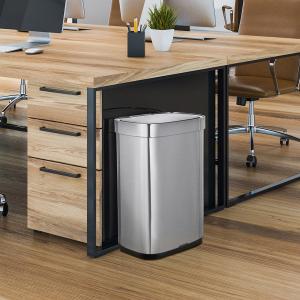 China Automatic Rectangle Touchless Smart Trash Can ，SS Smart Sensor Garbage Bin on sale