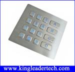 Rugged Backlit Metal Keypad With 16 Keys for Security Access Control System