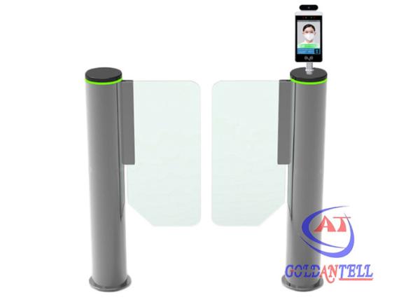 Cheap Infrared Sensor Alarm System Temperature Screening Face Recognition Temperature Turnstyle Door for sale