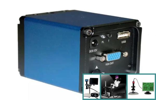 Cheap DC 5 - 12V VGA Digital Video Microscope Camera With Overlay Graphic For Teaching for sale
