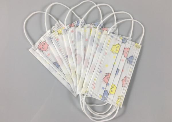 Adjustable Nose Piece Elastic Cartoon Anti Virus 3ply Face Mask