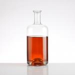 China Clear Empty Whiskey Glass Bottle for Beverage 500ml 700ml 750ml 1000ml Cylinder Empty for sale