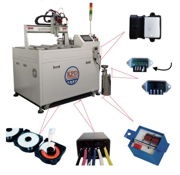 Cheap 3 Axis CNC 2K AB Silicone Dosing Machine for PCBA and SMT Assembly Line for sale
