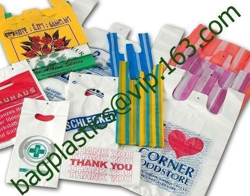 Cheap Thank You T-Shirt Bags (350 Count), Plastic - Bulk Shopping Bags, Restaurant Bag - T-Shirt Plastic Bags in Bulk - (11.5" for sale