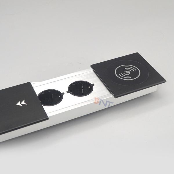 Cheap Sliding Power Socket With Usb Charging And Wireless Charger for sale