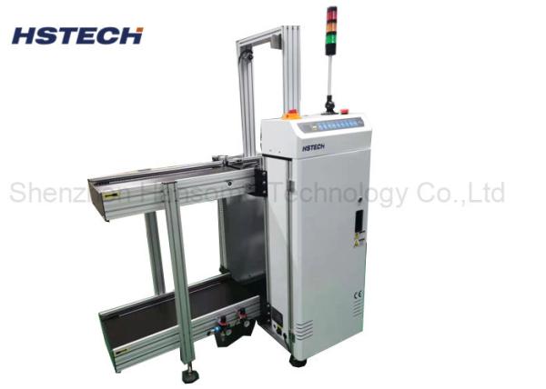 Cheap Belt Transporting PCB Width Adjustment 3 Color Display SMT Magazine Loader for sale