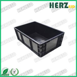 China ESD Black Plastic Bin Box Antistatic Storage Box on sale
