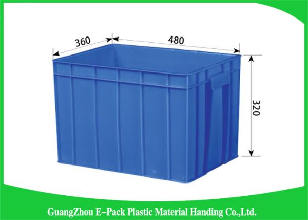 Cheap 50L Plastic Stackable Storage Bins Space Saving , Recycle Plastic Stacking Boxes for sale