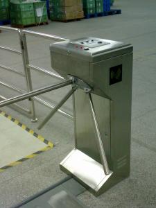 Card Reader Pedestrian Security Gate Swing Arm Rotation With CE ISO9001 Approved