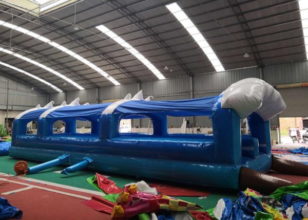Cheap 32'L Large Inflatable Slip N Slide Double Lanes Customized Design for sale
