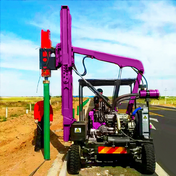 Ground Pile Driving Rig Pendulum Hammer Piling Machine Mini Hydraulic Static Pile Driver