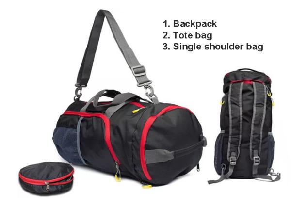 Cheap 25L Fold Up Duffel Foldable Travel Bags Lightweight Multiscene for sale