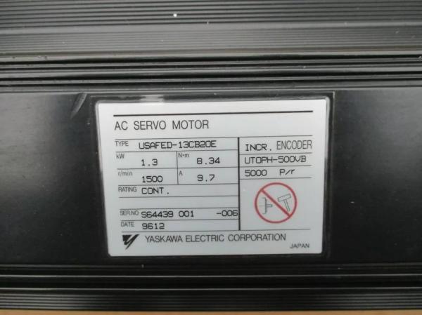 Cheap USAFED-13CB20E Yaskawa Motor With Incr Encoder CNC Machine Control for sale