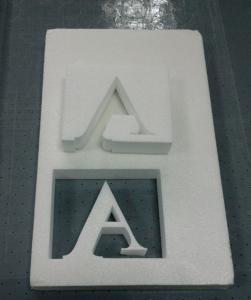 China Advertising POP display stand sample die-less cutting machine on sale