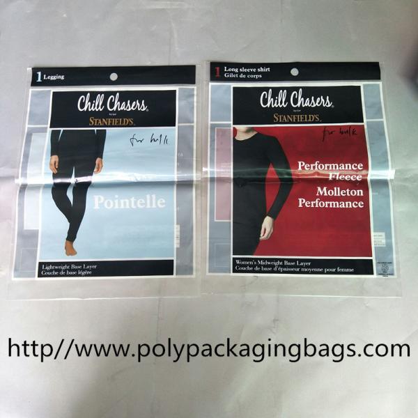Cheap CPP Composite Back Sealed OPP Self Adhesive Bag Printed Underwear Bag Custom for sale