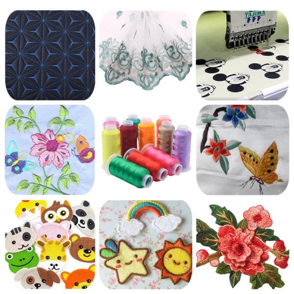 OEM/ODM Accepted Reflective Viscose Rayon Embroidery Thread 5000m
