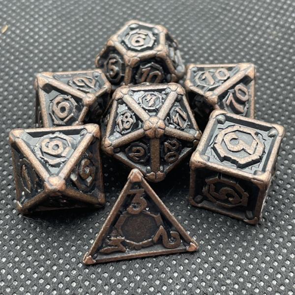 Cheap Customized Metal Multi - Face Dice Dnd Rpg Coc Desktop Game Portable for sale
