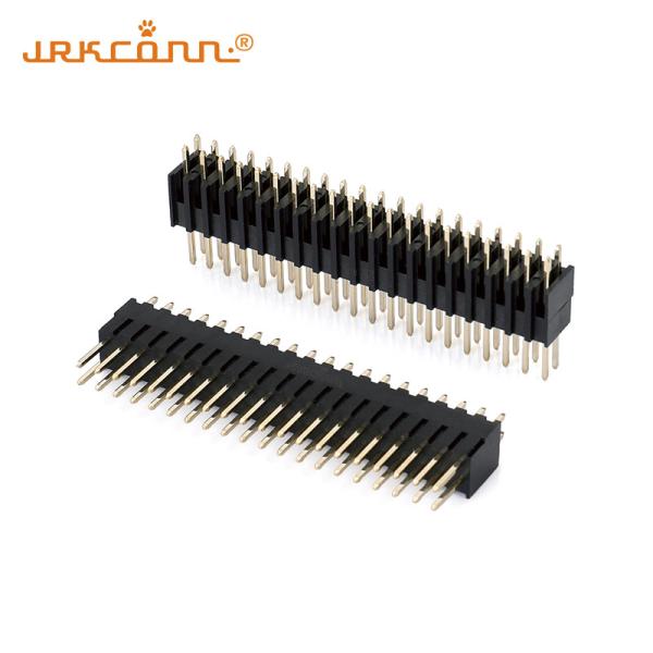 Cheap 40 Pin Header Connector Double Row Pin Header 2mm Pcb Connectors Straight Dip Type for sale