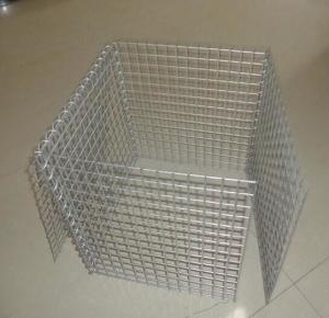 China Wire Mesh Rock Retaining Wall , Construction Galvanized Gabion Box on sale