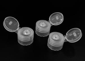Best Clear Flip Top Plastic Bottle Caps Corrosion Resistence / Hand Sanitizer Bottle Cap wholesale