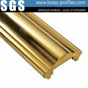 Cheap Good Design Extruding Brass Hand Rails With Polishing Process for sale