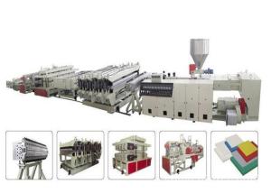 China Plastic Board Making PVC Foam Board Machine With Twin Conical Screws Extruder on sale