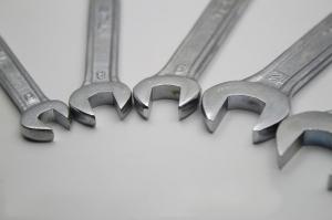 Best Fully Polished Double Open End Wrench with Raised Panel Chrome Plated wholesale