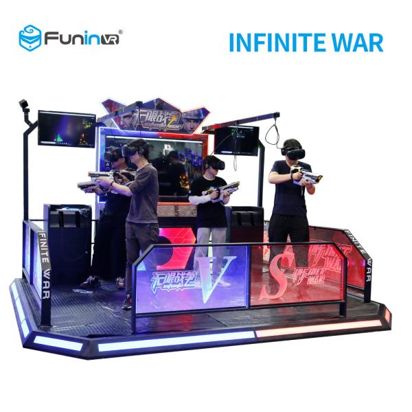 Cheap Interactive VR Shooting Simulator With 360° Full View VR Headset On for sale