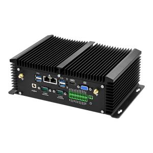 DC 9V - 36V Fanless Industrial PC USB GPIO VGA HDMI Dual Display With Remote Control