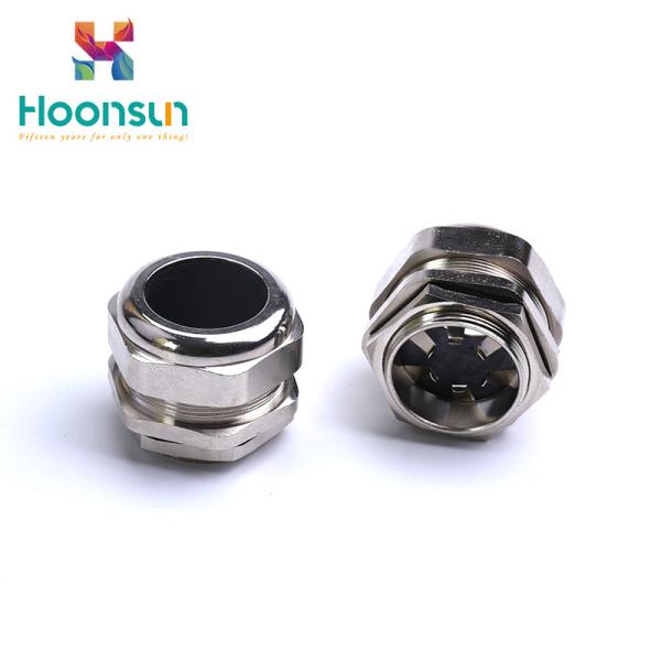 Cheap CE PG7 Thread EMC Cable Gland With Brass Lock Nuts For IP68 Protection for sale