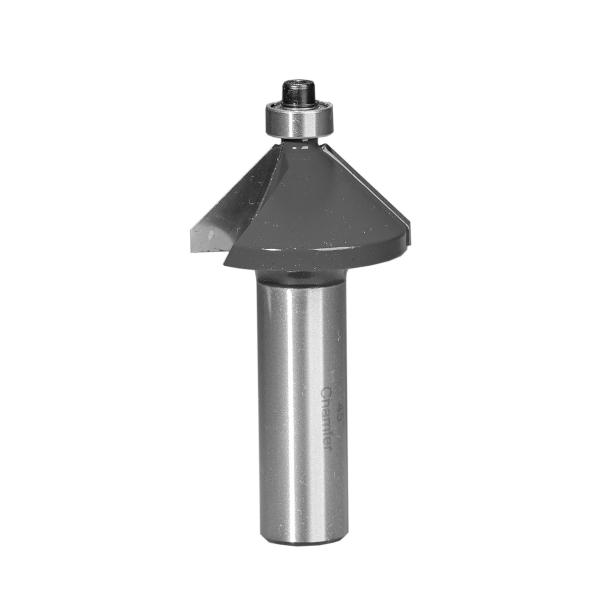 Cheap TCT 45 Degree Chamfer Router Bit 22.2mm Cutting Dia Laminate Trimming Bit for sale