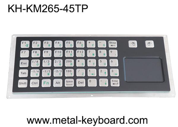 Cheap PS/2 45keys 5VDC Panel Mount Metal Keyboard With Touchpad for sale