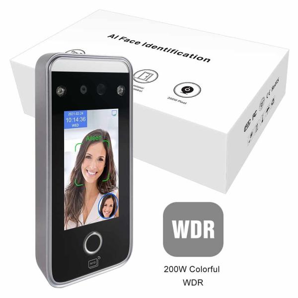 Cheap TCP WDR Fingerprint Attendance Machine Time Recording 2.5m Detection for sale