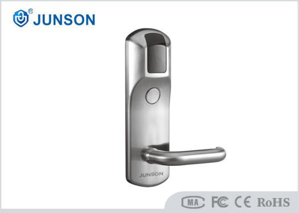 Cheap Safe RFID Hotel Locks / Hotel Key Card Lock Support Mechnical Key for sale