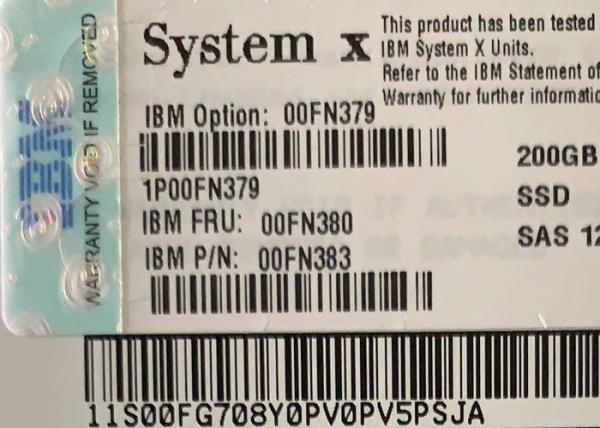 Cheap 00FN379 200G 12G 2.5 Inch SAS Drives , Solid State Hard Drive 2.5 MLC G3HS SSD for sale