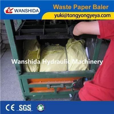 Cheap 100kn Vertical Baler Machine 7.5kW Vertical Paper Baler For Plastic Bottles for sale
