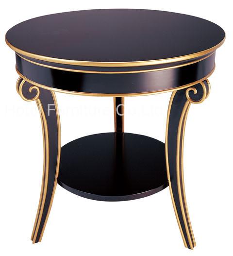 Cheap European Style Round Top Side Coffee Table Hand Carved Gilding Modern Coffee Table for sale