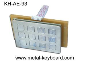 China Industrial Metal 12 Keys Metal Numeric Keypad , Door Entry Keypad Anti - vandal on sale