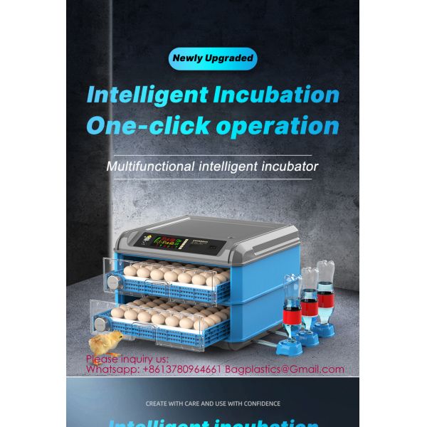 100 to 300 Eggs Incubator Automatic Egg 300-Egg High Hatching Rate Mini Incubator for Chicken Duck Quail Farm or Home Use Automatic Chicken Solar